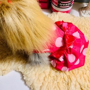 Small Pink Polka Dots Dog dress